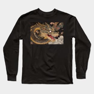 Ukiyo-e Japanese Art - Fantasy Dragon Long Sleeve T-Shirt